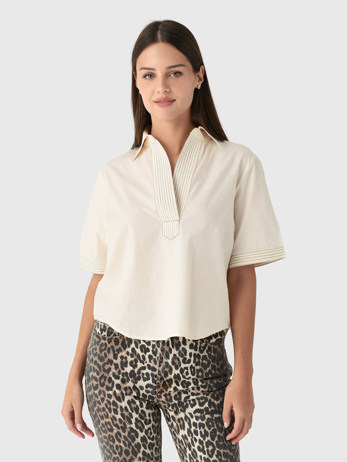 Never A Wallflower Women's Split Neck Top