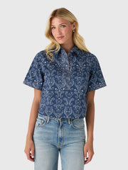 Never A Wallflower Women's Split Neck Top