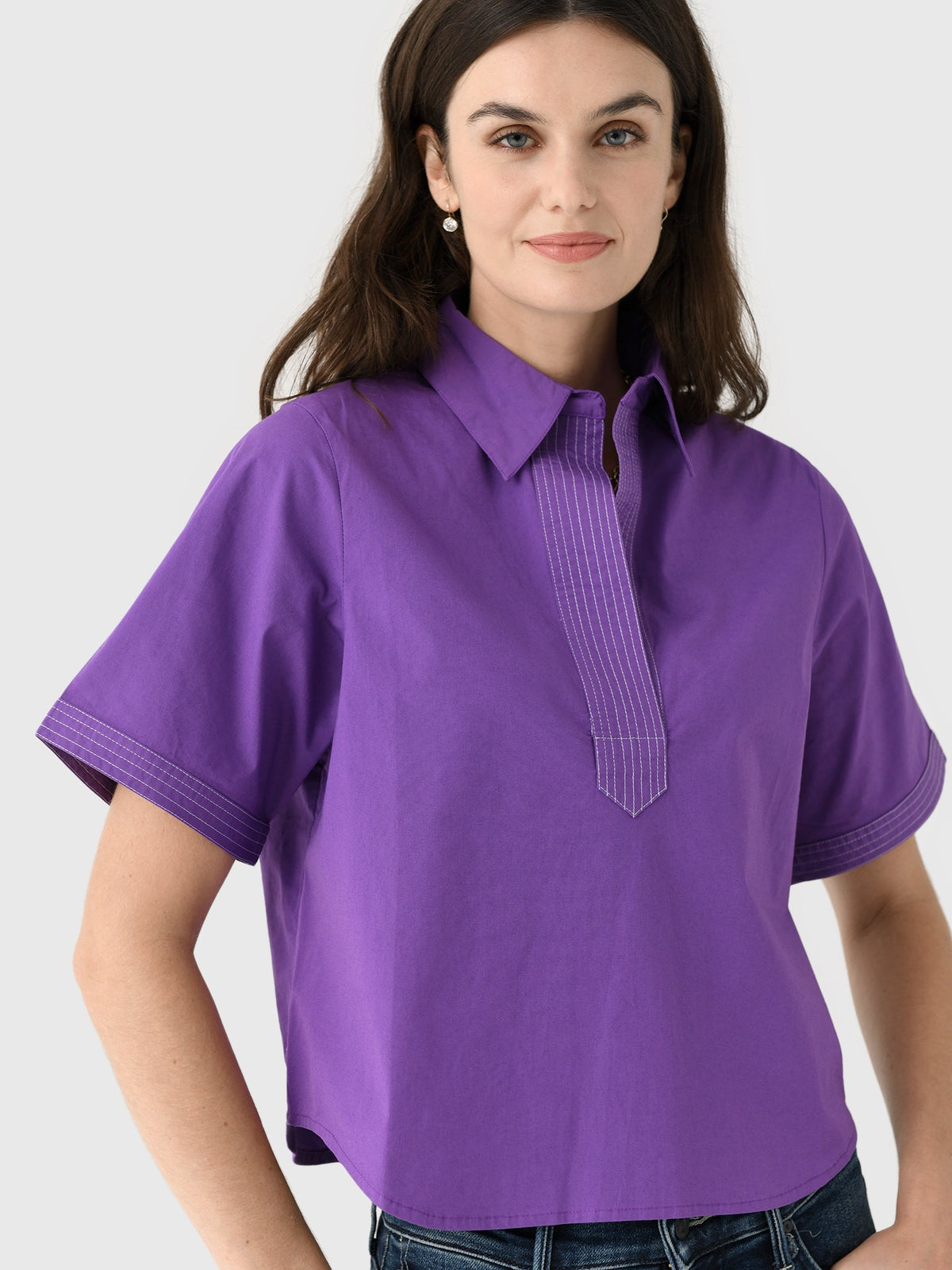Never A Wallflower Women's Split Neck Top
