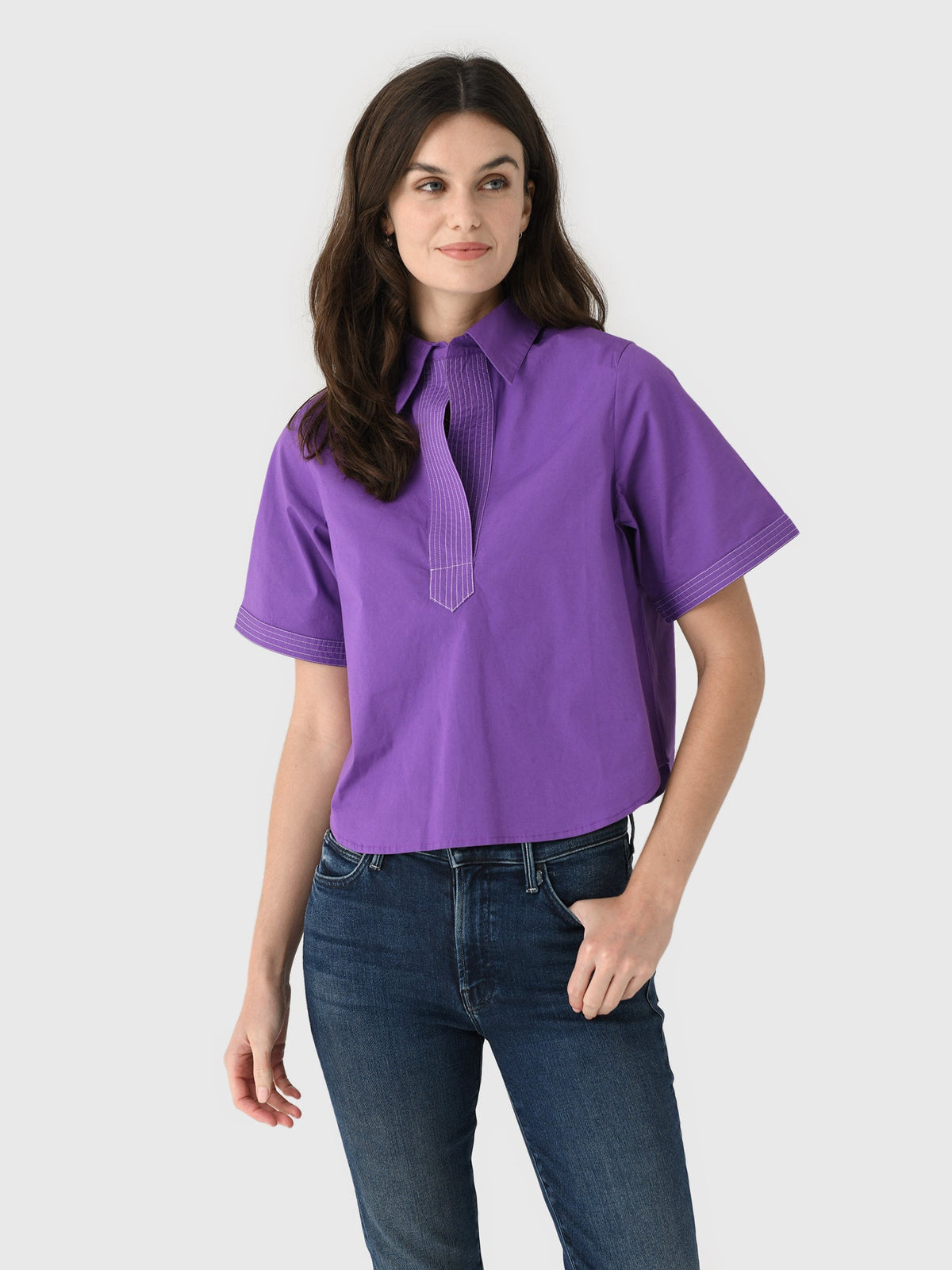 Never A Wallflower Women's Split Neck Top