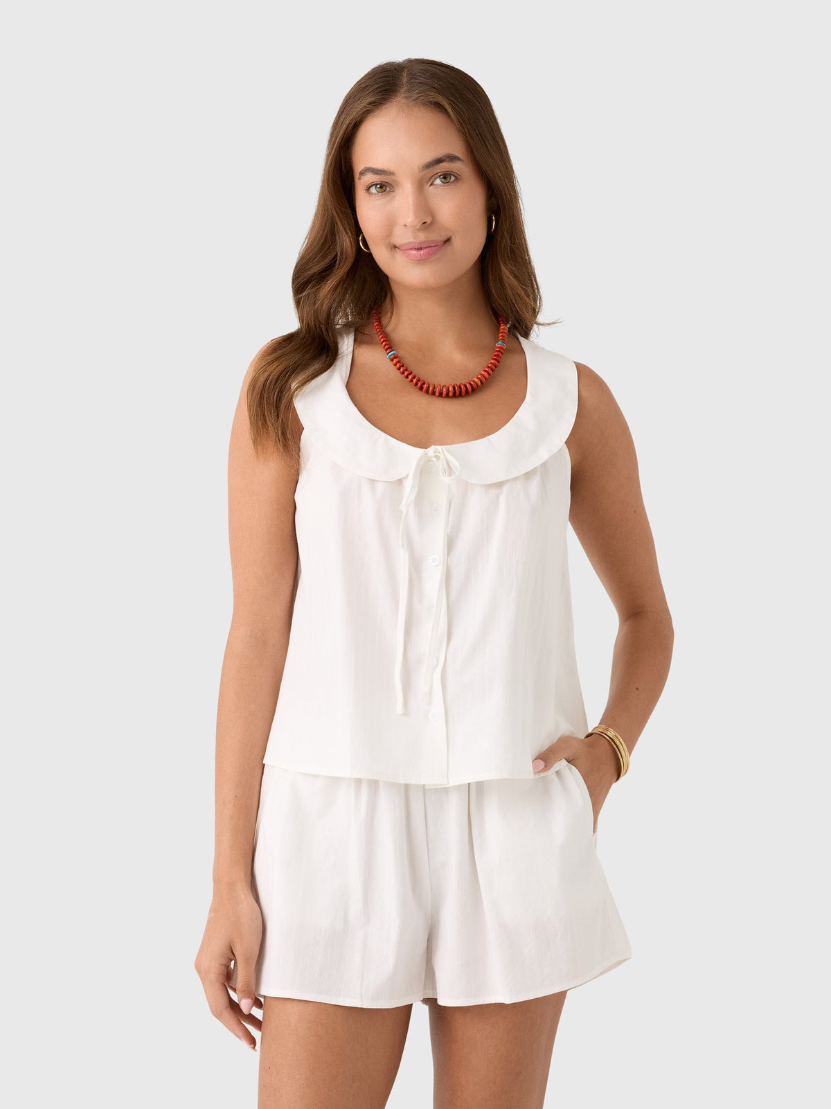 Deiji Studios Women's Round Collar Set