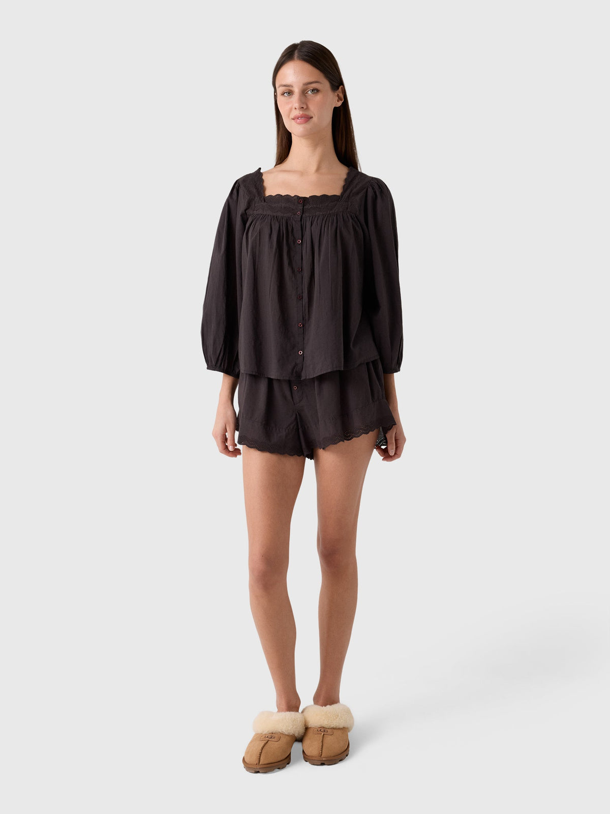 The Great Women's The Eyelet Button Sleep Top