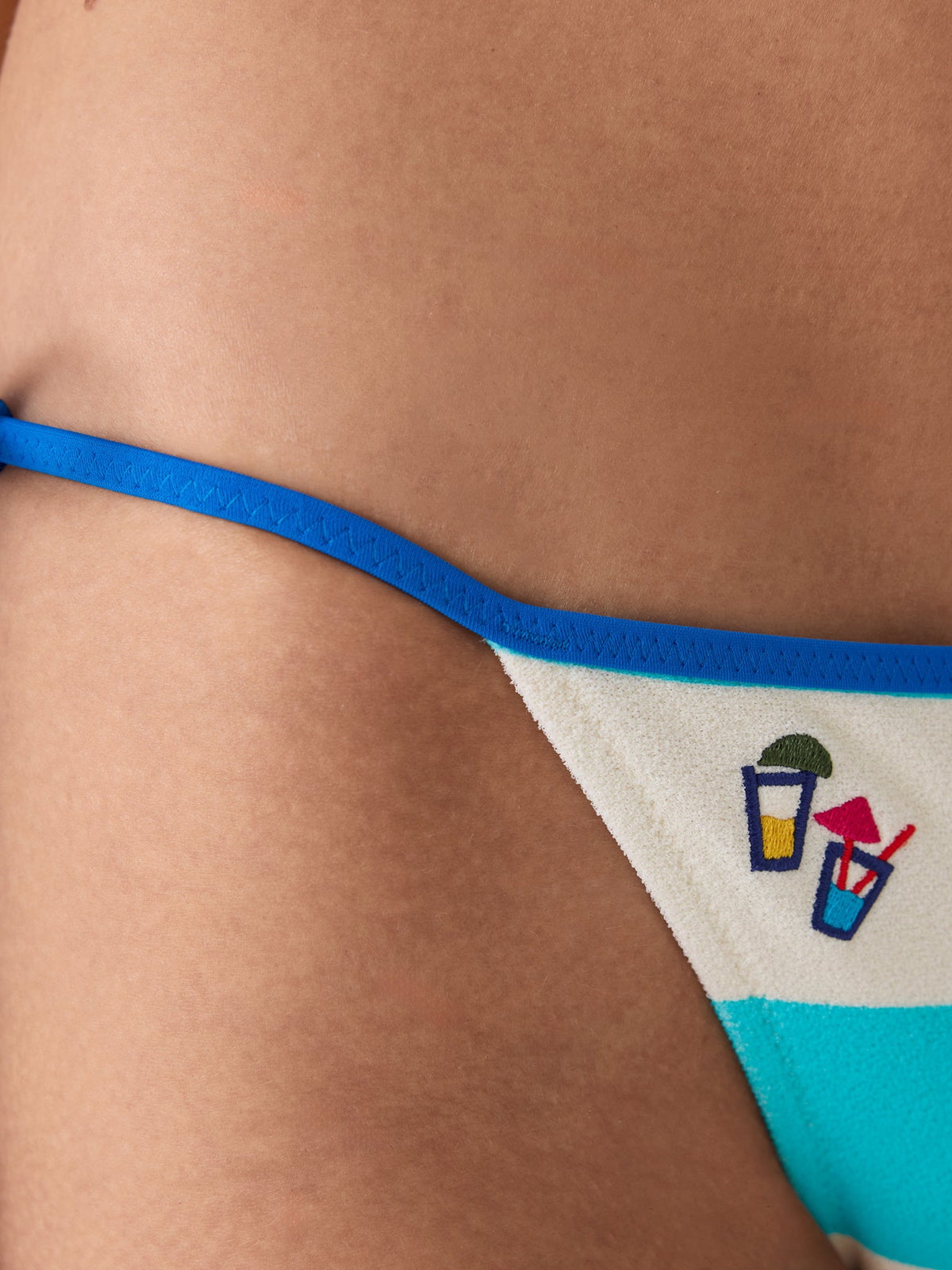 Solid & Striped Women's Iris Embroidered Bikini Bottom