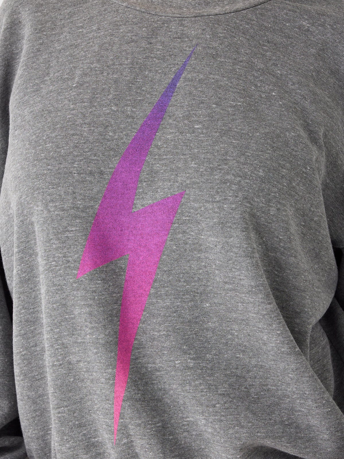 Aviator Nation Women's Bolt Fade Relaxed Crew Sweatshirt