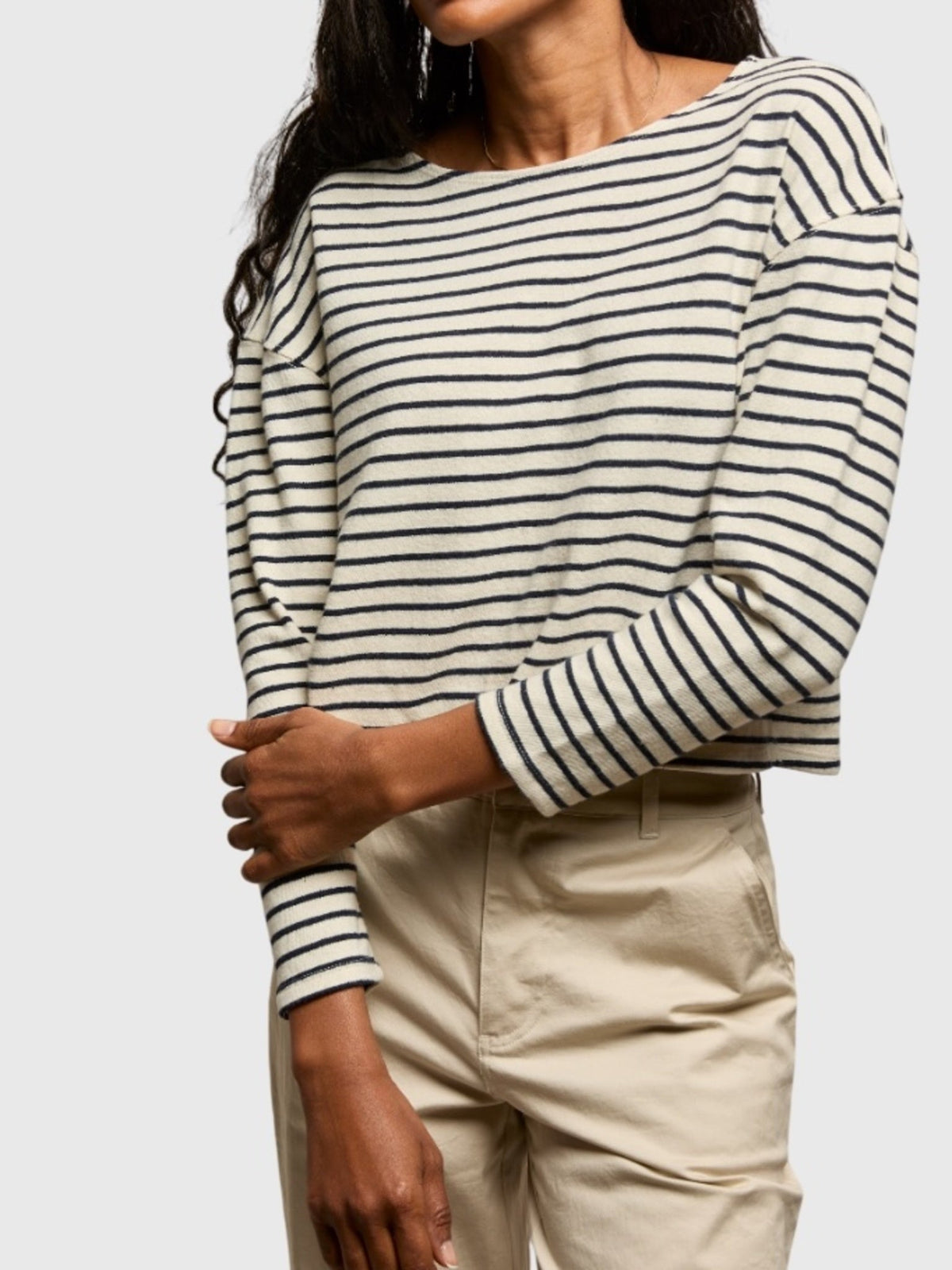 Perfect White Tee Women's Taylor Striped Long Sleeve Tee