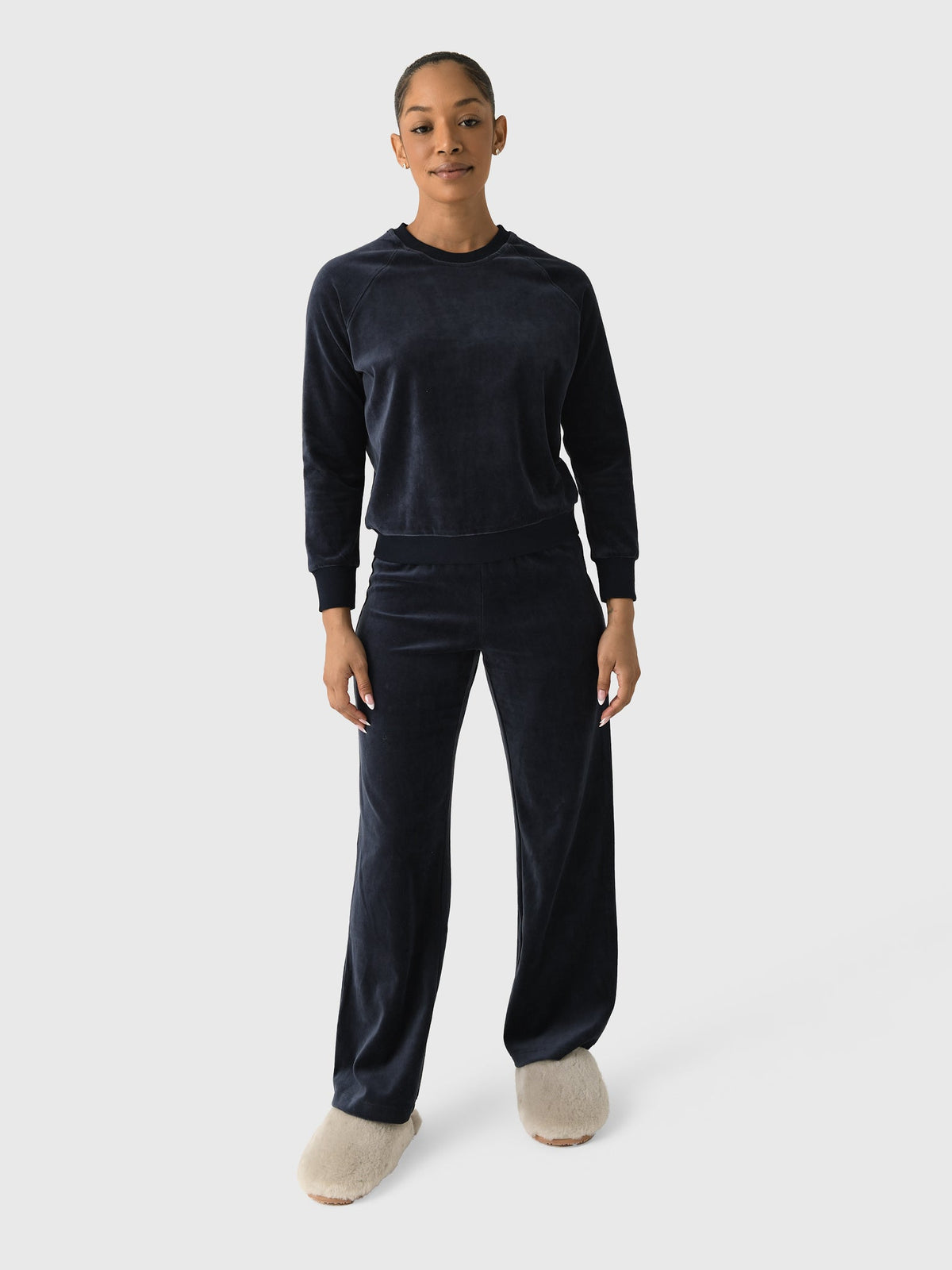 Perfect White Tee Women's Stella Velour Sweatshirt