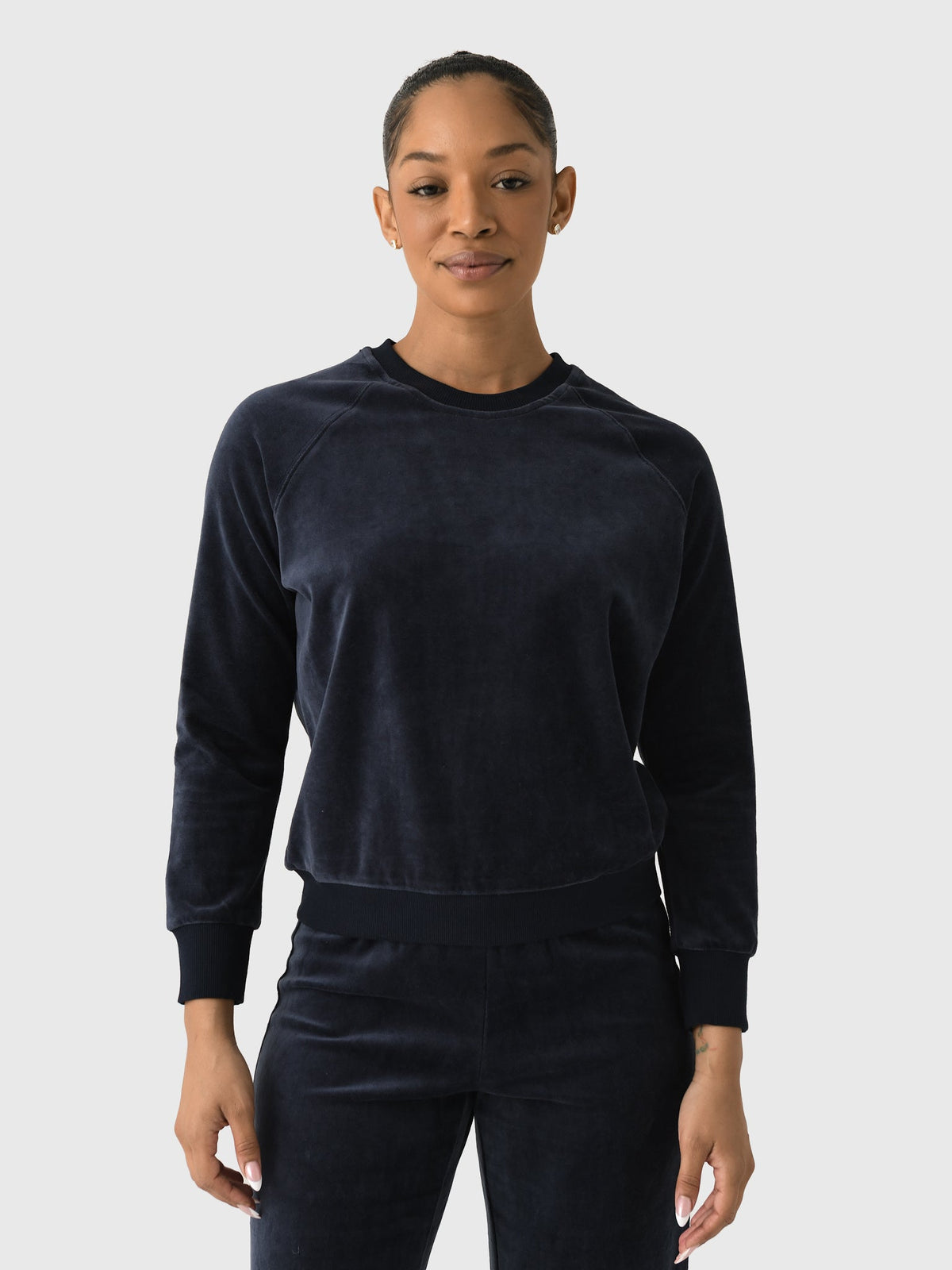 Perfect White Tee Women's Stella Velour Sweatshirt