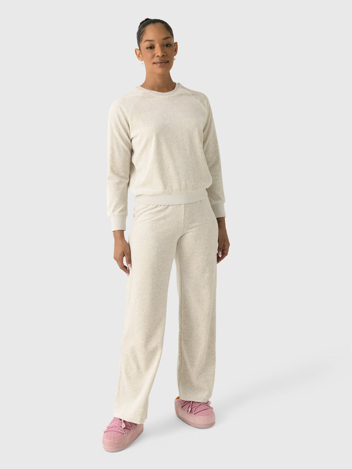 Perfect White Tee Women's Stella Velour Sweatshirt