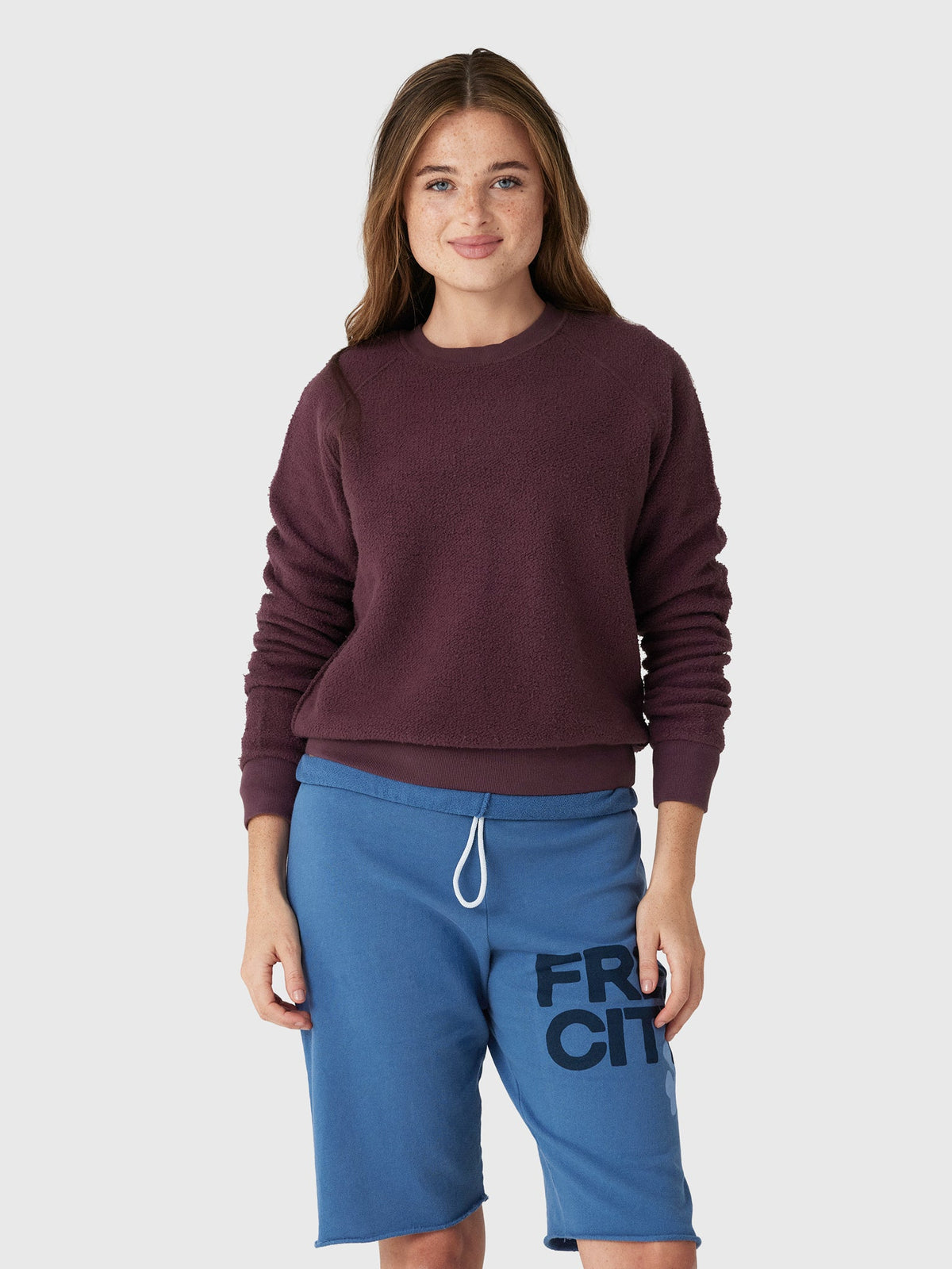 Perfect White Tee Women's Ziggy Reverse Shrunken Sweatshirt