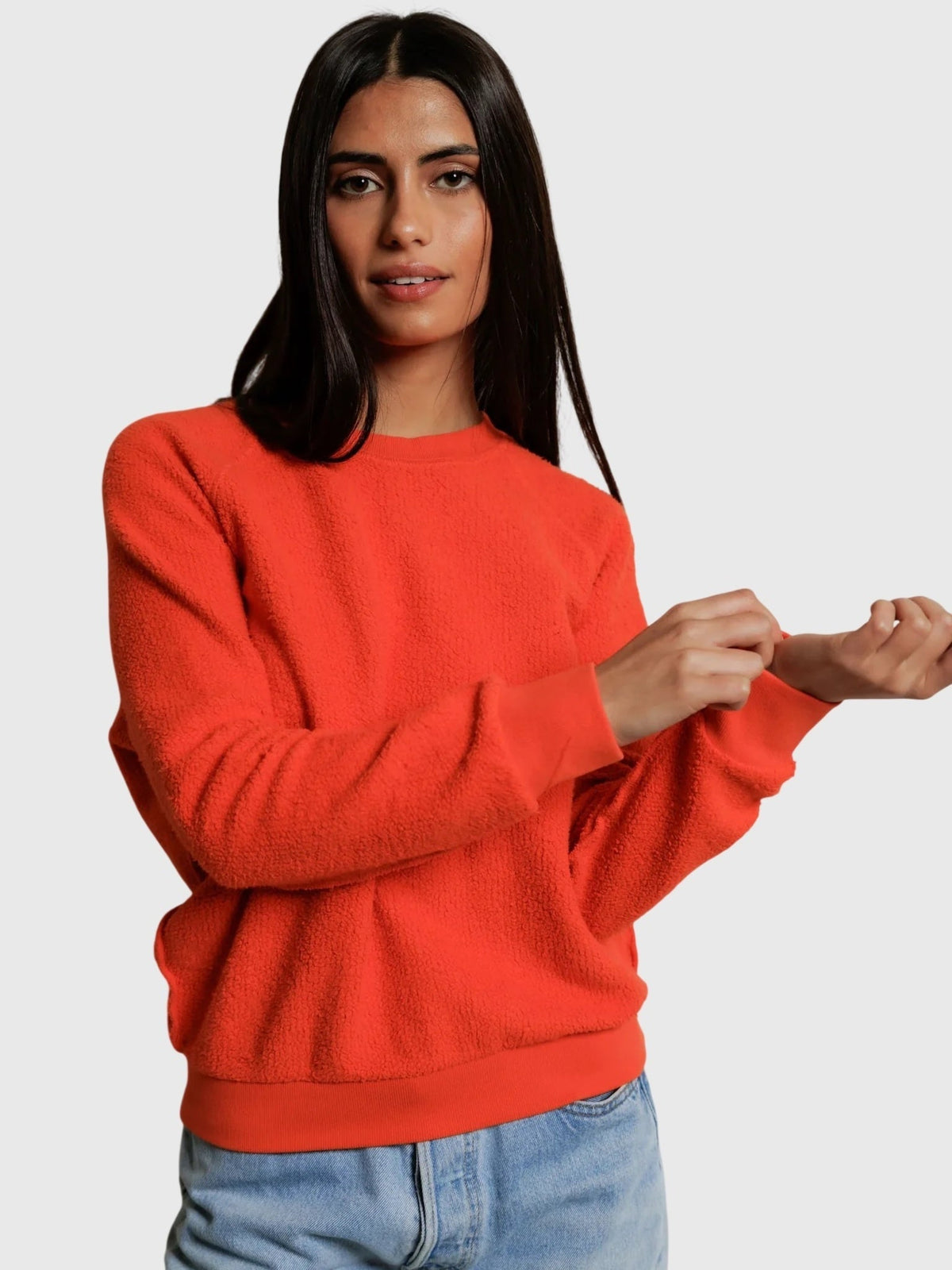 Perfect White Tee Women's Ziggy Reverse Shrunken Sweatshirt