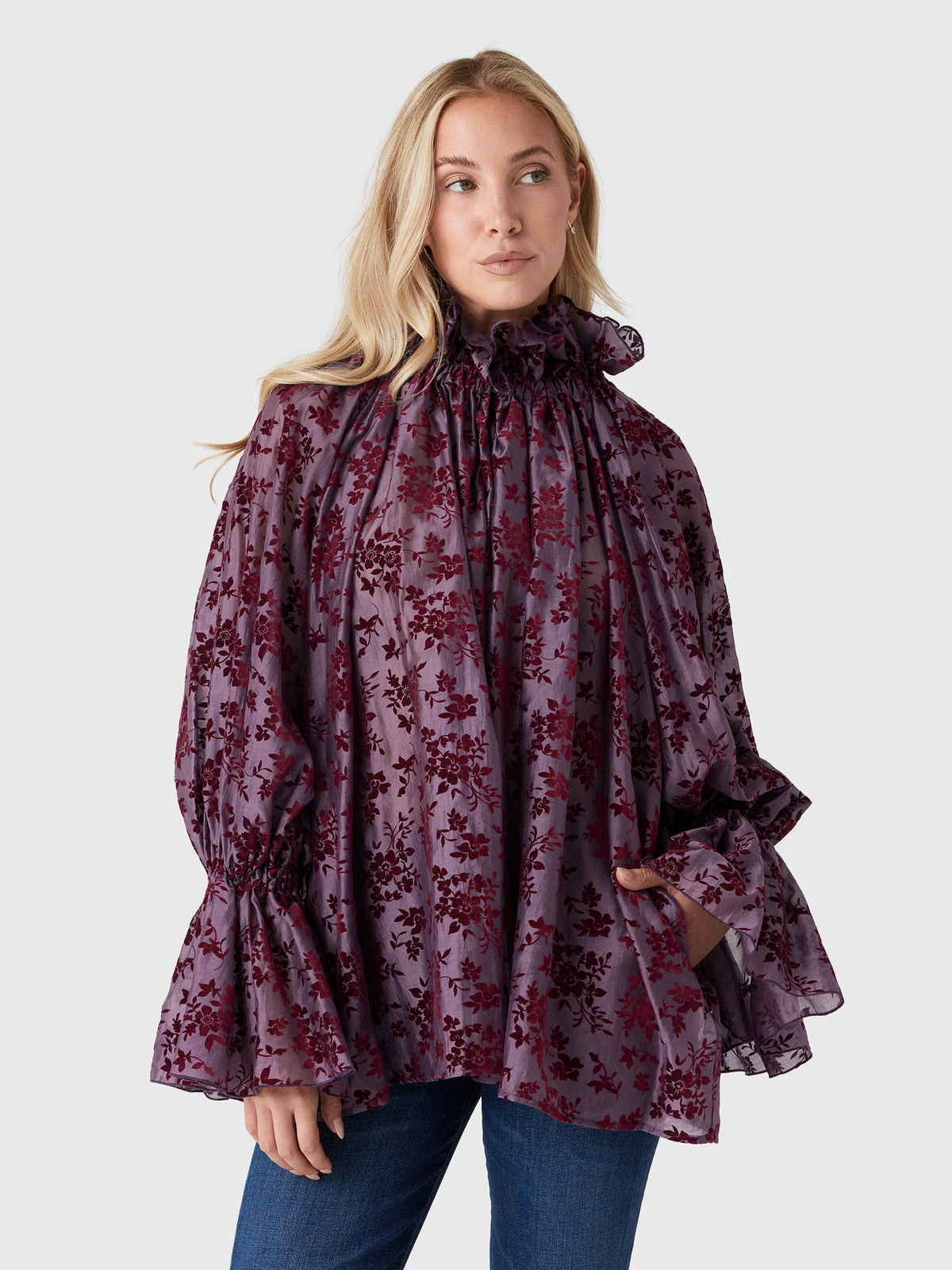 The Latest Women's Estelle Flocked Muslin Shirt