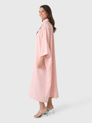 La Vie Women's Mod Floral Neckline Maxi Everyday Dress