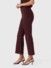 Vince Women's Niki Mid-Rise Pintuck Crop Flare Pant