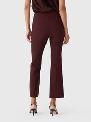 Vince Women's Niki Mid-Rise Pintuck Crop Flare Pant