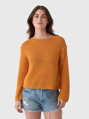 Vince Women's Italian Coated Cotton-Blend Sweater