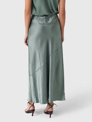 Vince Women's Paneled Satin Bias Skirt