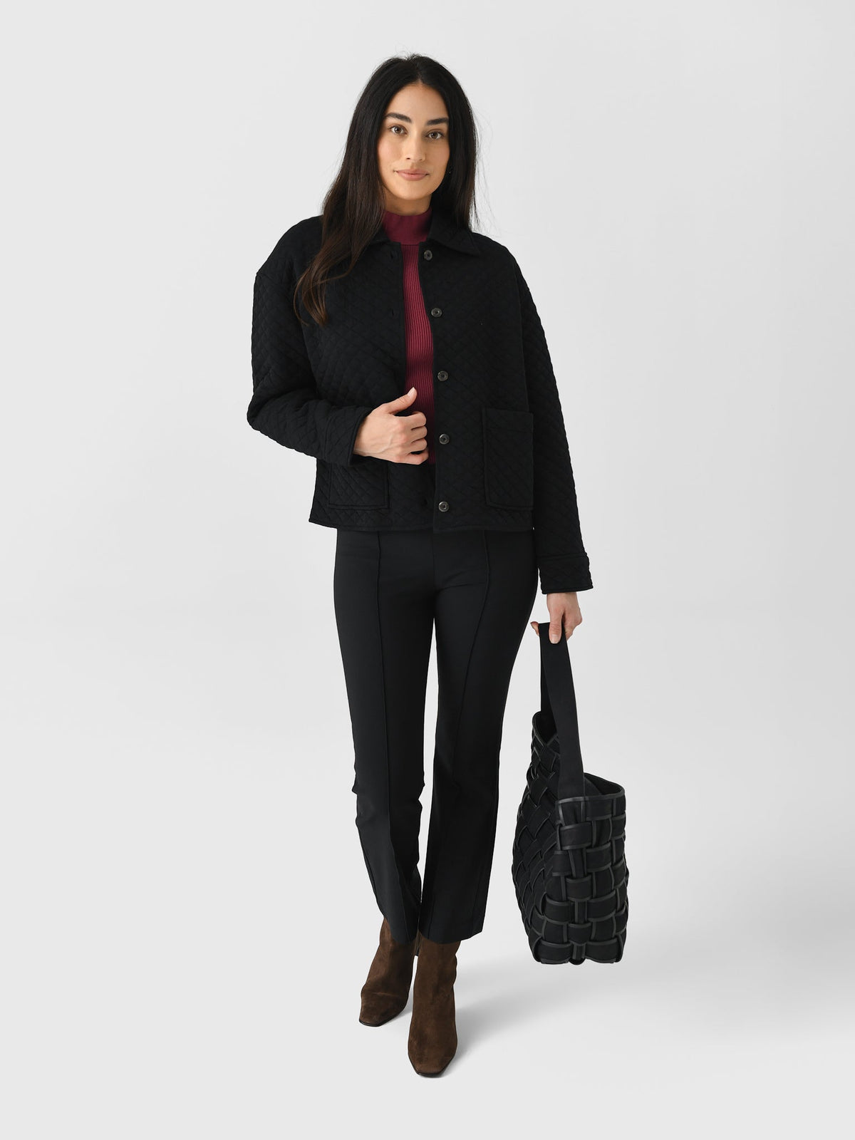 Vince Women's Quilted Collared Jacket