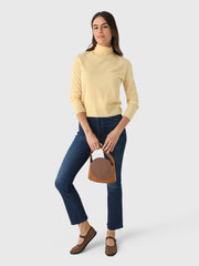 Vince Women's 3/4 Sleeve Mock-Neck Sweater