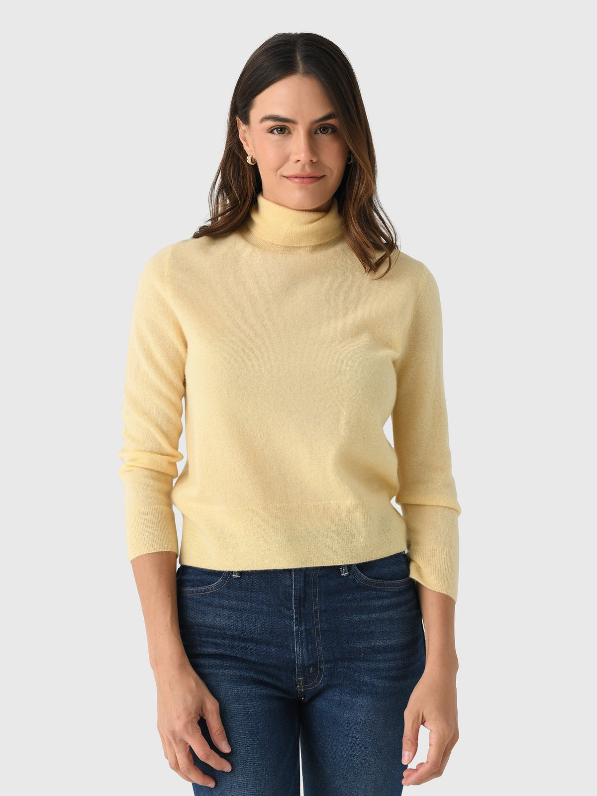Vince Women's 3/4 Sleeve Mock-Neck Sweater