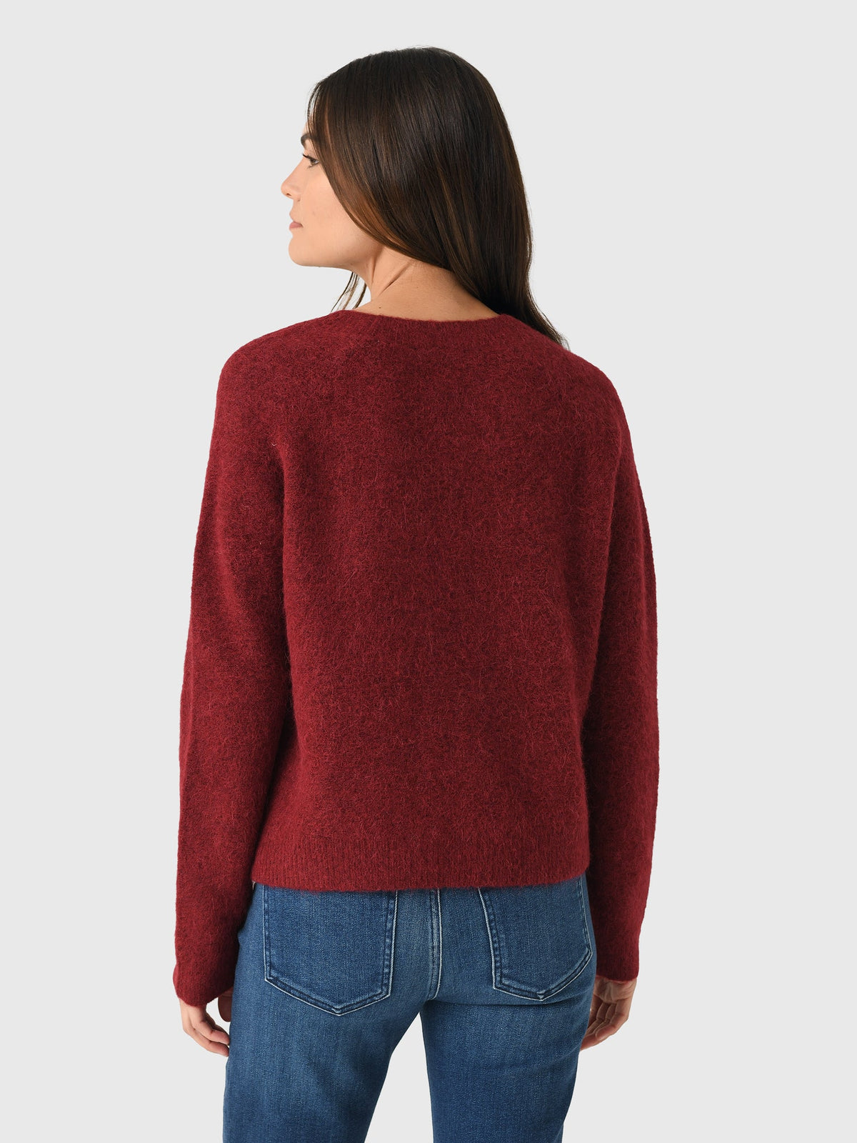 Vince Women's Brushed Alpaca-Blend Crew Neck Sweater