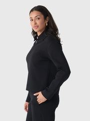 Vince Women's Cotton-Blend Half-Zip Pullover