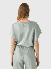 Vince Women's Draped Satin Dolman-Sleeve Blouse