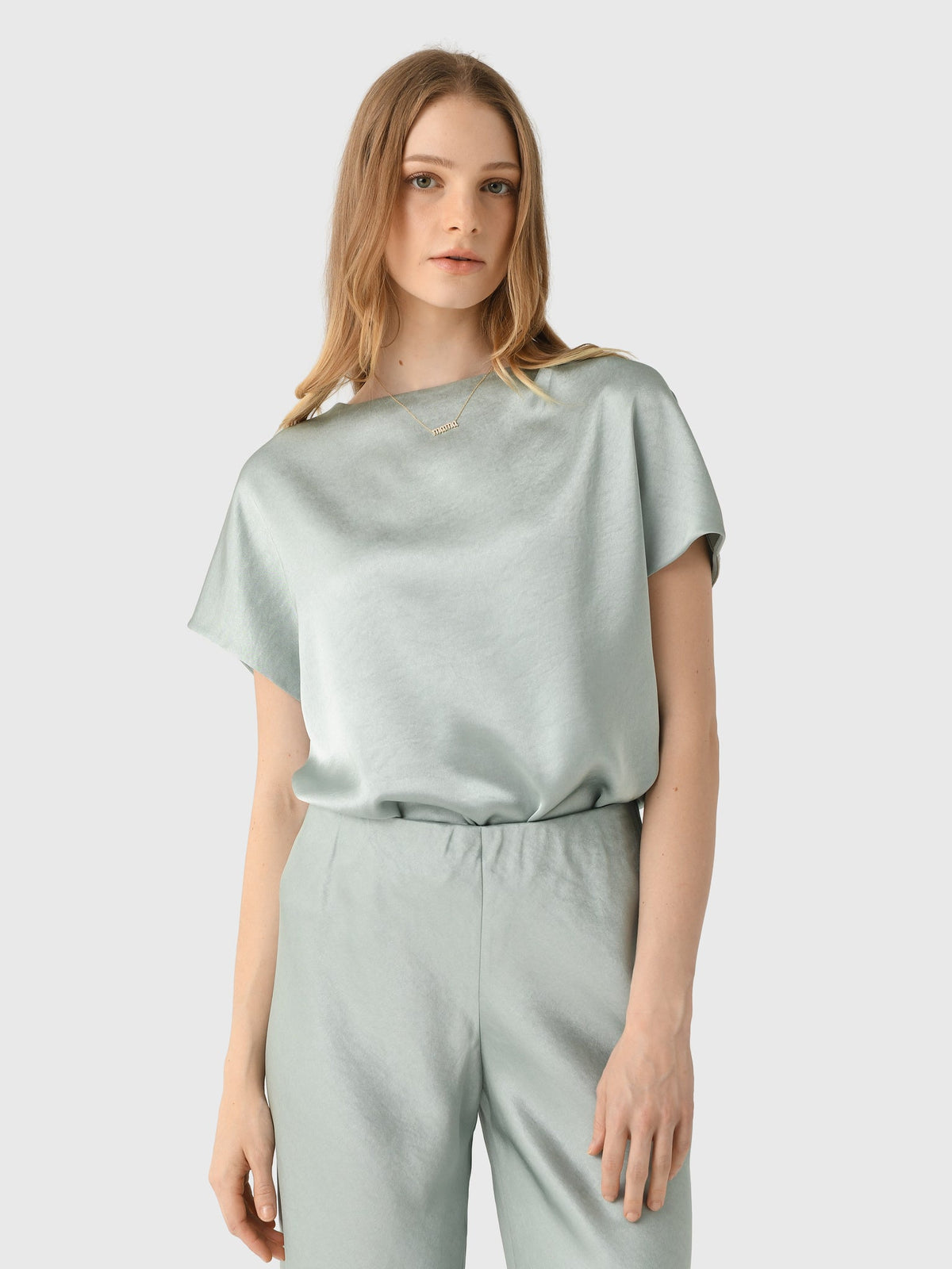 Vince Women's Draped Satin Dolman-Sleeve Blouse