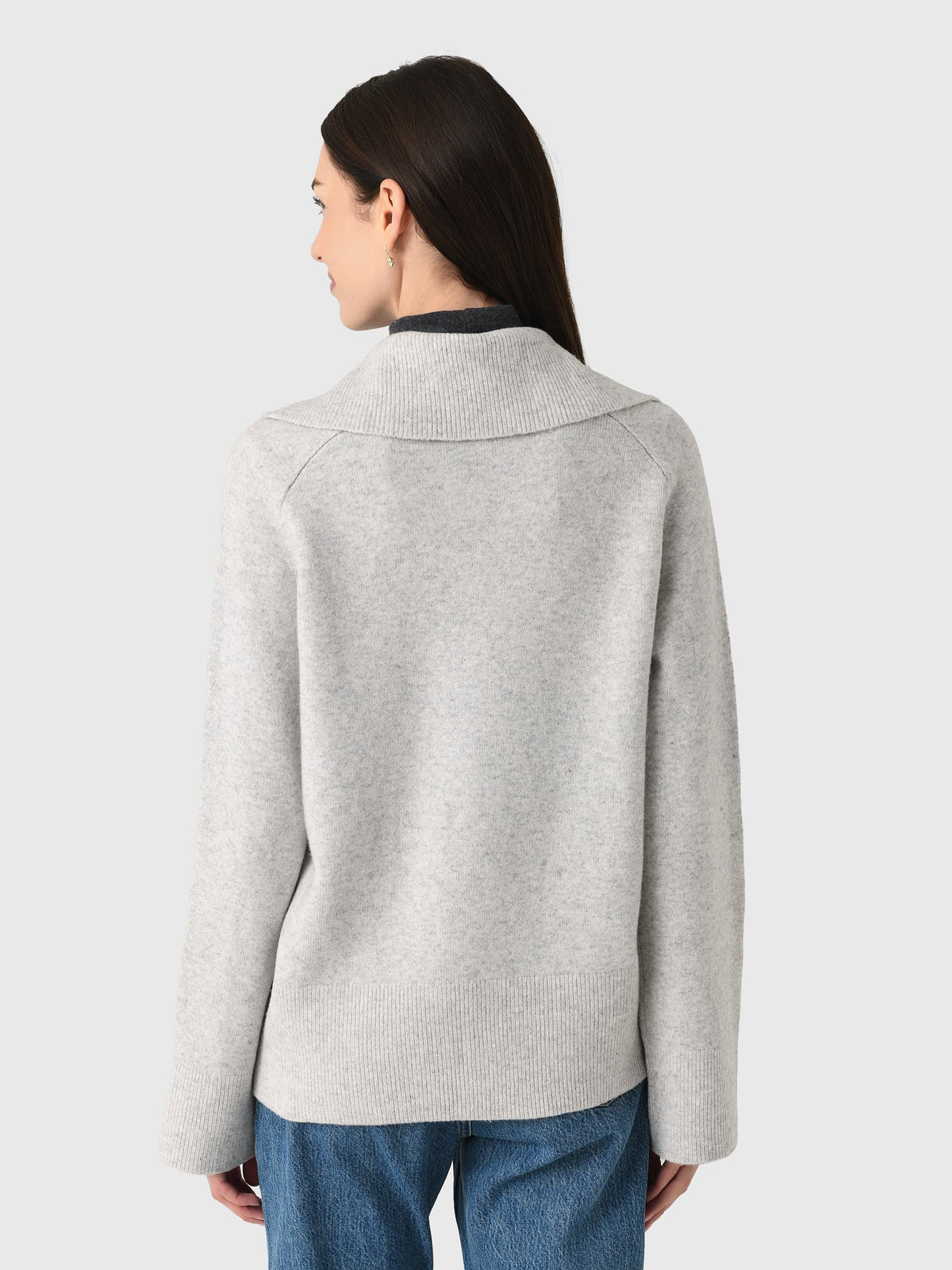Vince Women's Wool Cashmere-Blend Oversized Polo Sweater