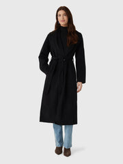 Vince Women's Wool-Cashmere Shawl-Collar Long Coat