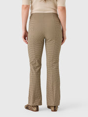 Vince Women's Niki Plaid Mid-Rise Crop Flare Pant