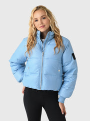 GANNI Women's Shiny Nylon Short Puffer Jacket