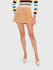 Simon Miller Women's Nya Vegan Leather Mini Skirt