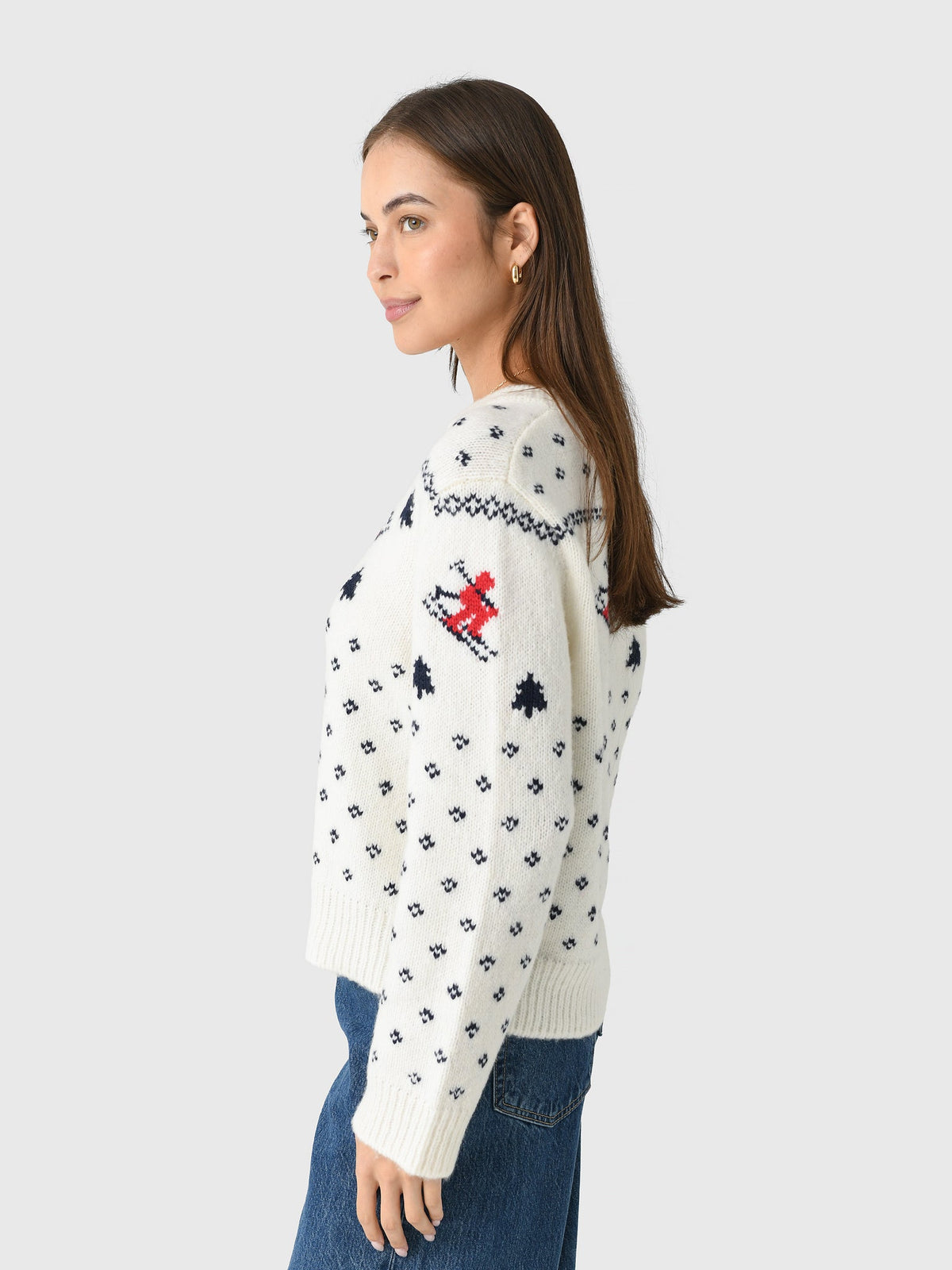 Le Jean Women's Ski Crew Sweater