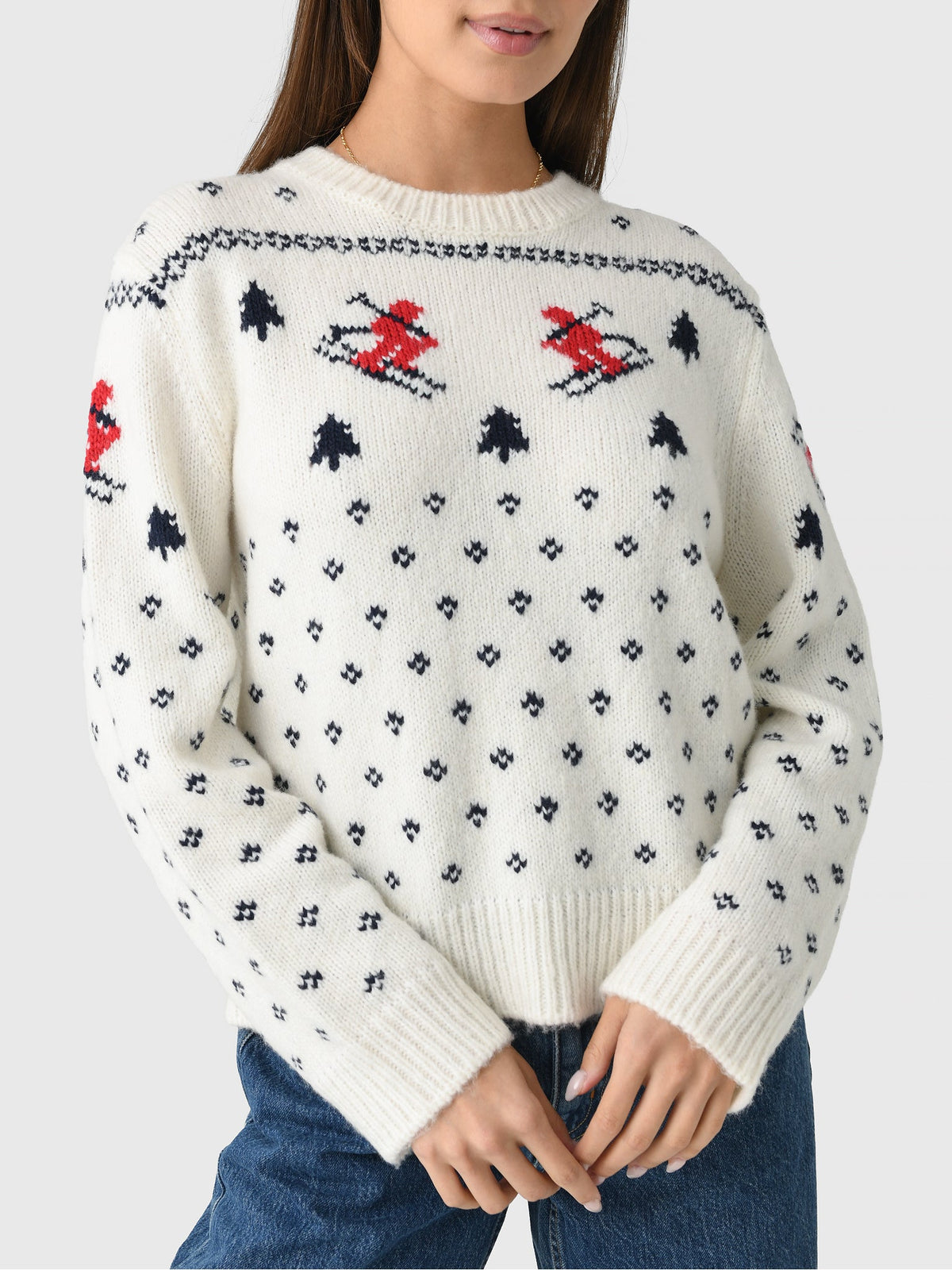 Le Jean Women's Ski Crew Sweater