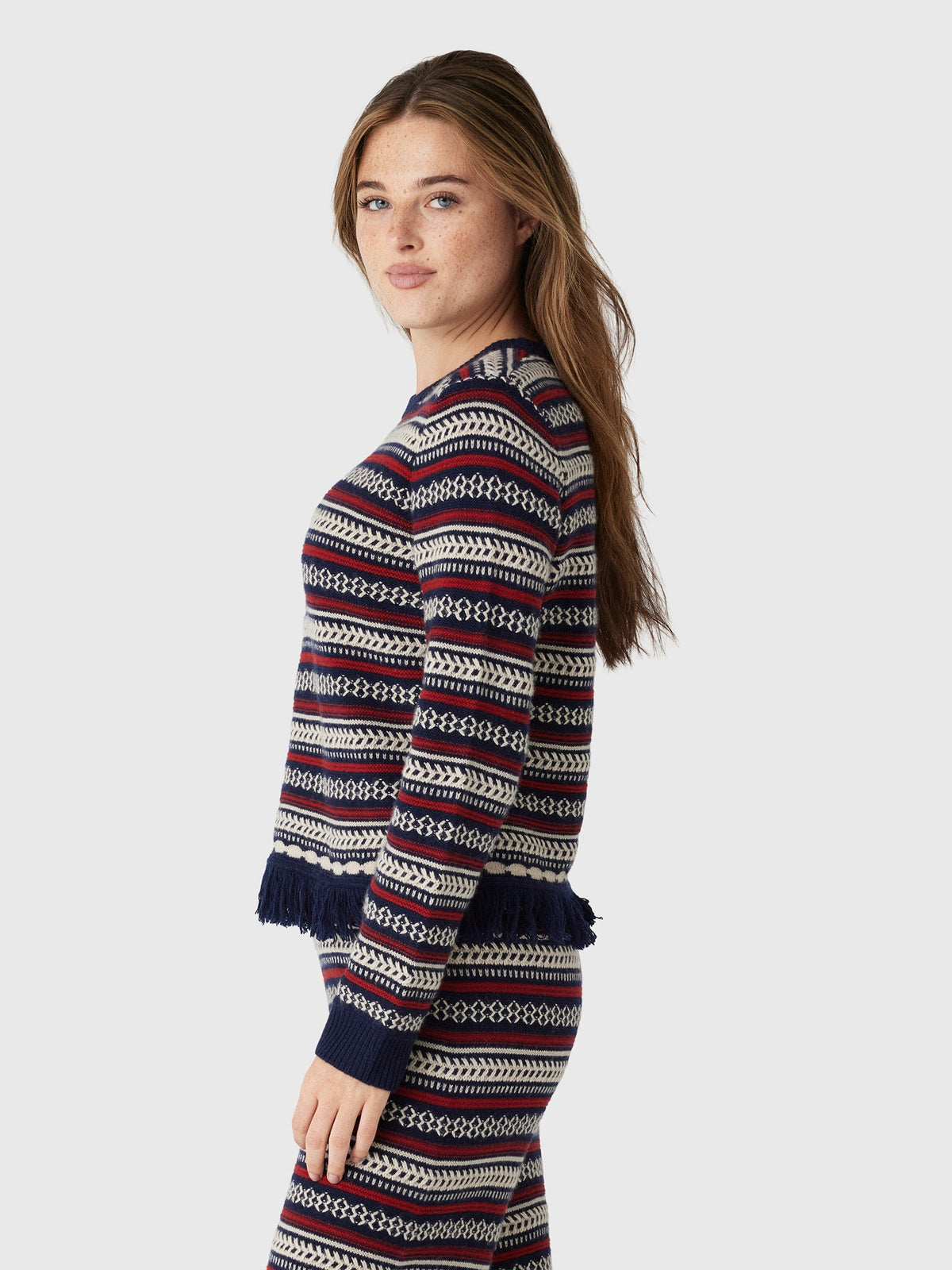 Guest In Residence Women's Western Stripe Crew
