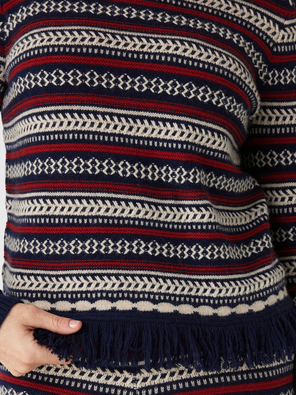Guest In Residence Women's Western Stripe Crew