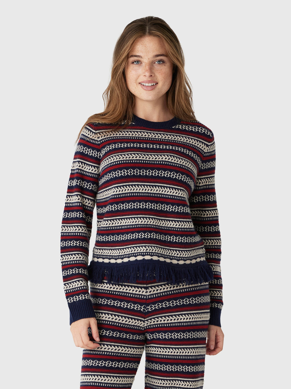 Guest In Residence Women's Western Stripe Crew