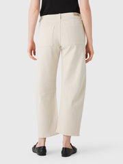 Le Jean Women's Jewel Utility Soft Barrel Long Jean