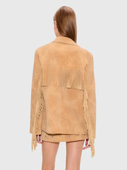 Simon Miller Women's Mabel Vegan Leather Fringe Jacket