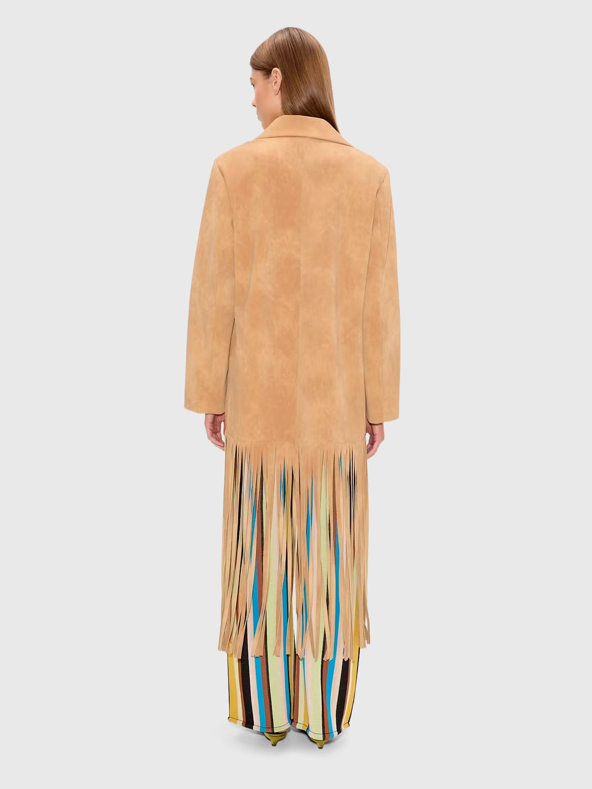 Simon Miller Women's Vero Vegan Leather Fringe Coat