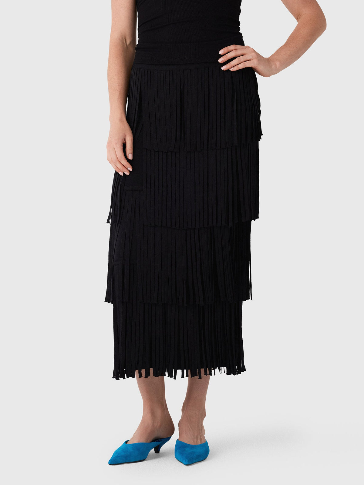 Simon Miller Women's Za Za Knit Fringe Skirt
