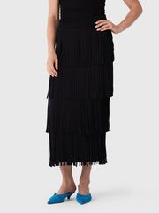Simon Miller Women's Za Za Knit Fringe Skirt
