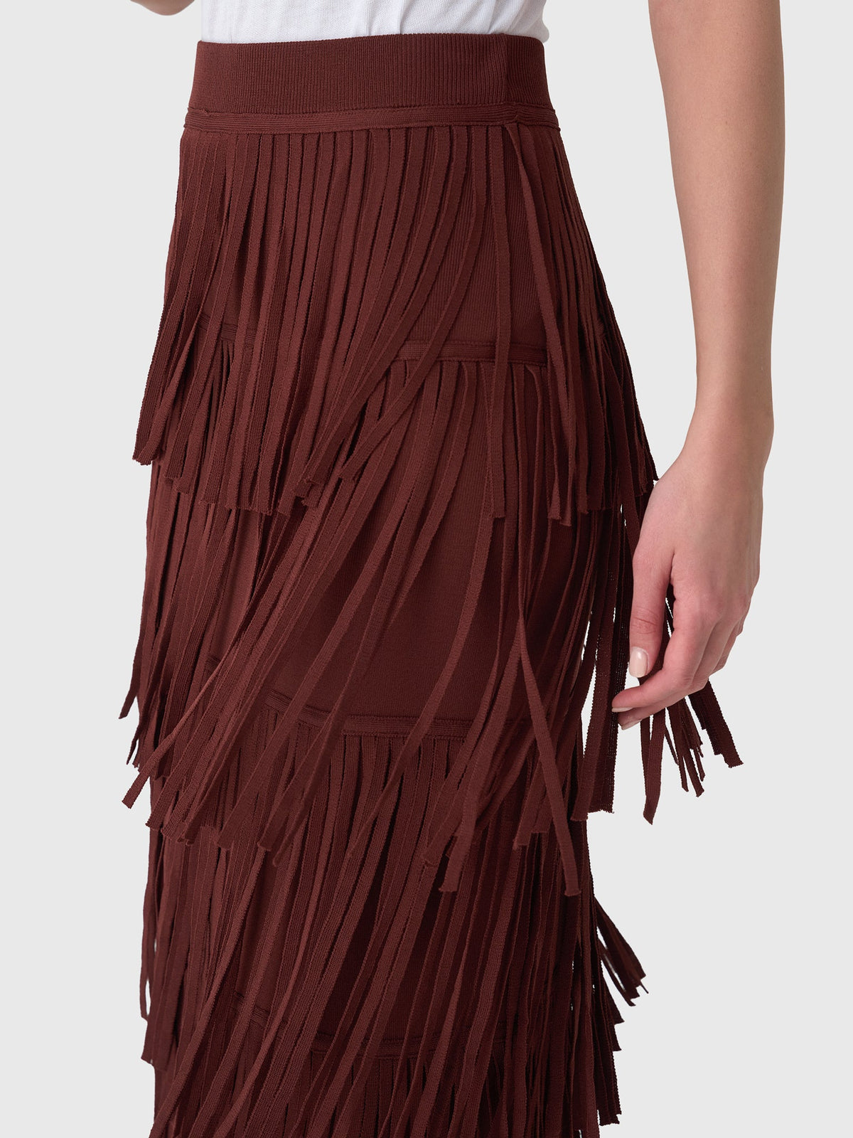 Simon Miller Women's Za Za Knit Fringe Skirt
