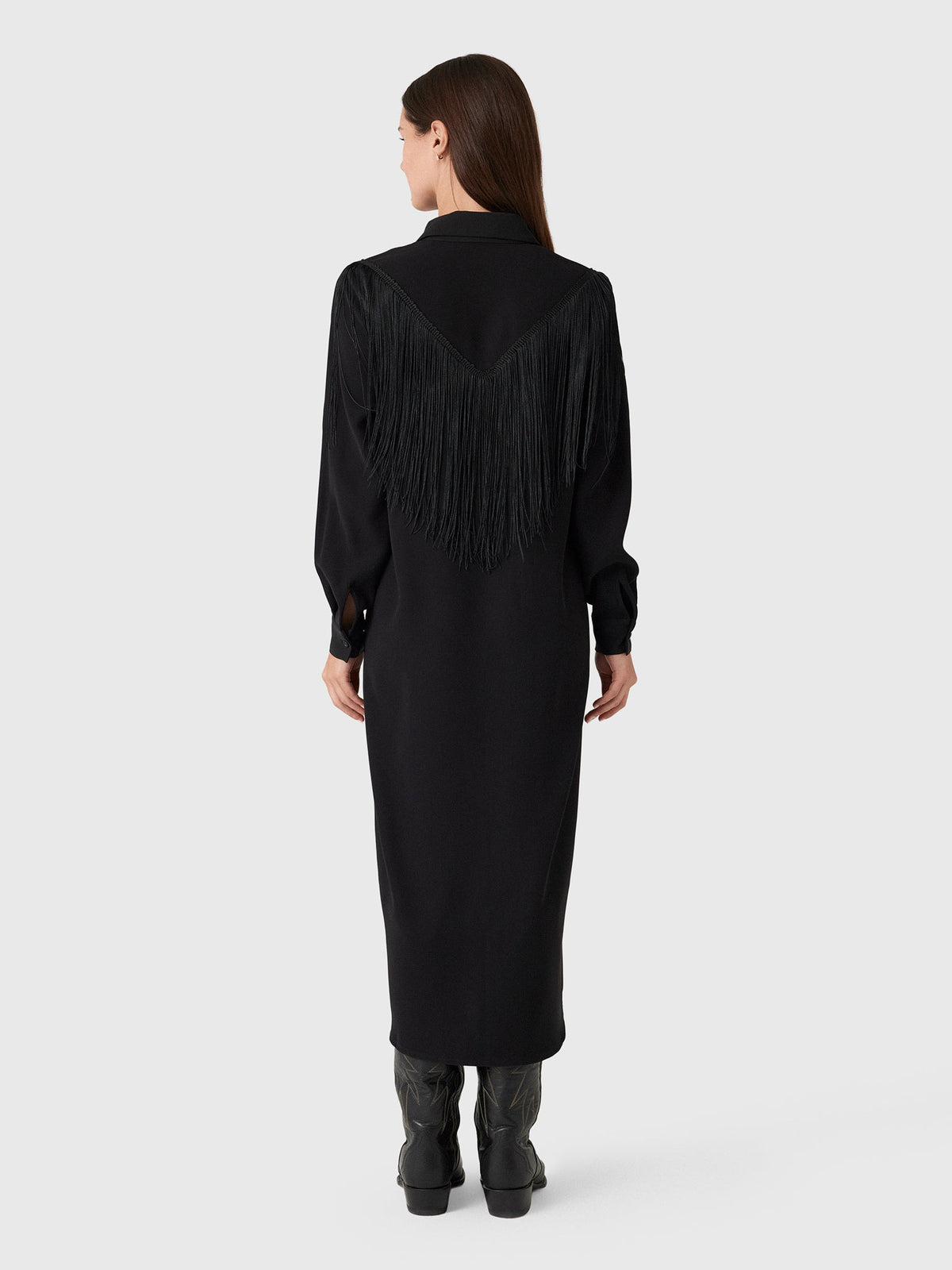 Masons Daughter Women's Western Fringe Midi Dress