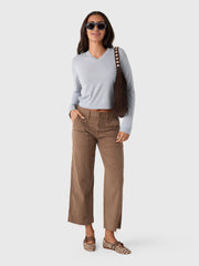 AMO Women's Easy Army Slouch Crop Trouser