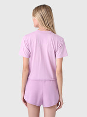 Aviator Nation Women's Heart Print Boyfriend Tee