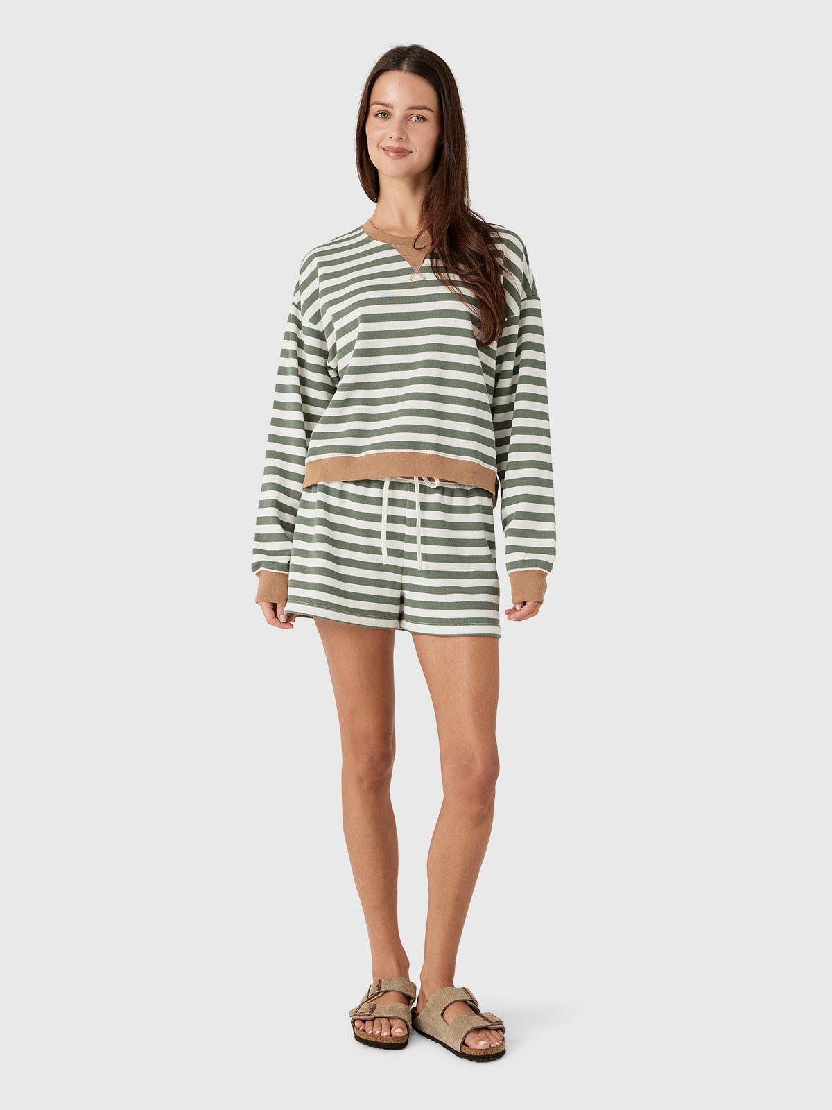 Z Supply Women's Low Key Stripe Sweatshirt