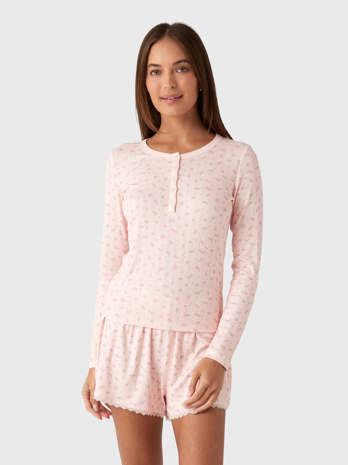 Z Supply Women's Better Off Ditsy Long Sleeve Top