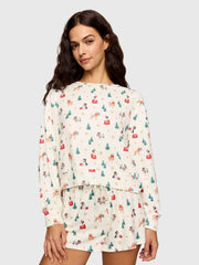 Z Supply Women's Pawfect Long Sleeve Top