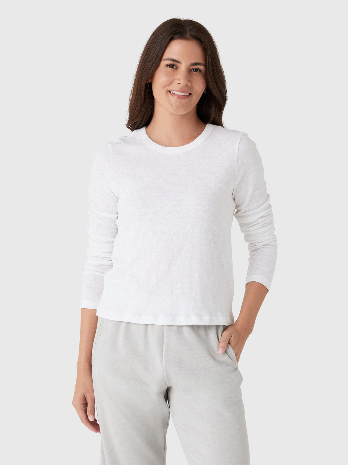 Z Supply Women's Junie Long Sleeve Slub Tee
